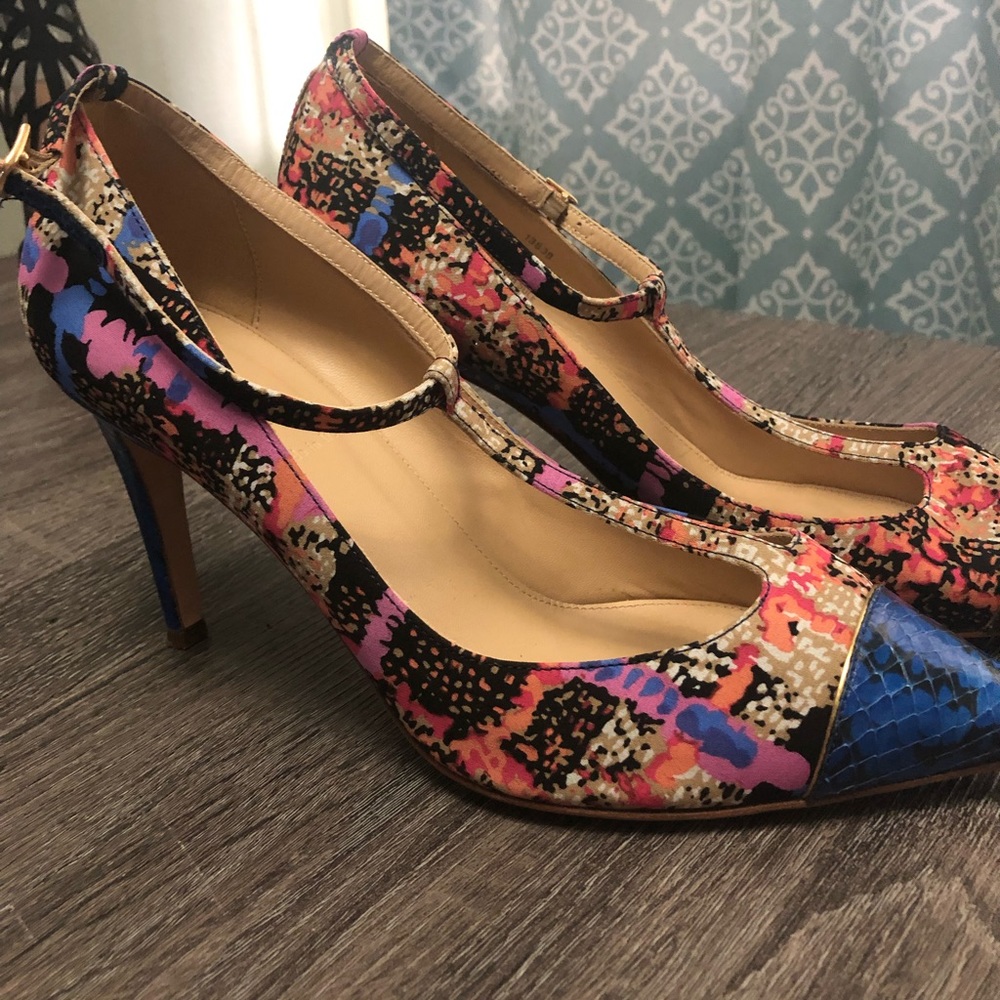 J.Crew Snakeskin/Fabric leather lining size 9